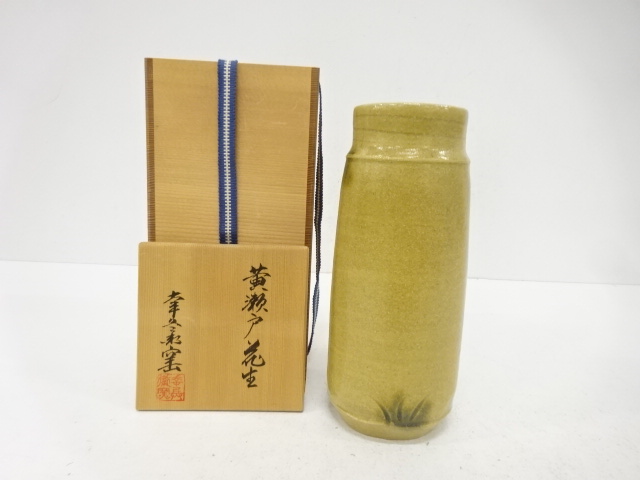 JAPANESE CERAMICS / FLOWER VASE / KIZETO